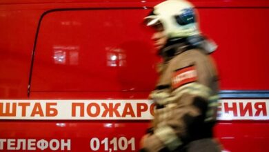 Extensive fire at the former Moscow Electricity Factory/ A number of people and 2 were injured+ Movie