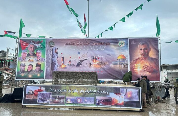 Hamas preparation for the delivery of Zionist prisoners to the Red Cross +Pictures