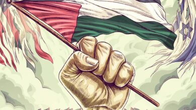 Holding extensive demonstrations in Morocco in support of the Palestinian people