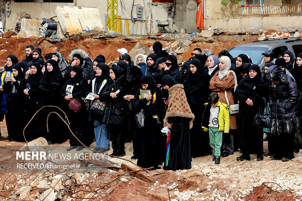 Movement of Lebanese citizens to the funeral of martyr Nasrallah+ Movie