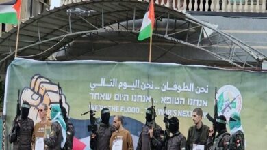 Palestinian fighters with special slogan/ Zionist assembly than Qusam/ Palestinian released+ Movie and Photo