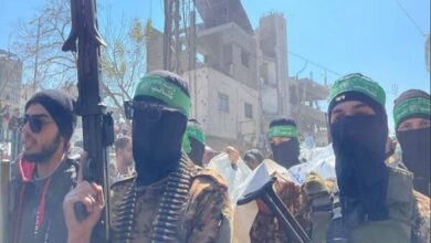 The magnificent funeral of the martyrs of Qassam in the north of Gaza Strip+ Photo