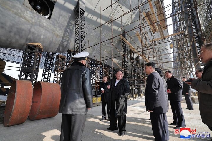 North Korean leader visit Pyongyang’s nuclear submarine construction project