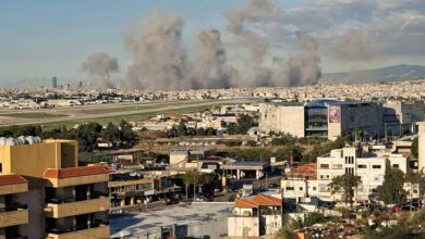 Zionist regime attacks on southern Beirut