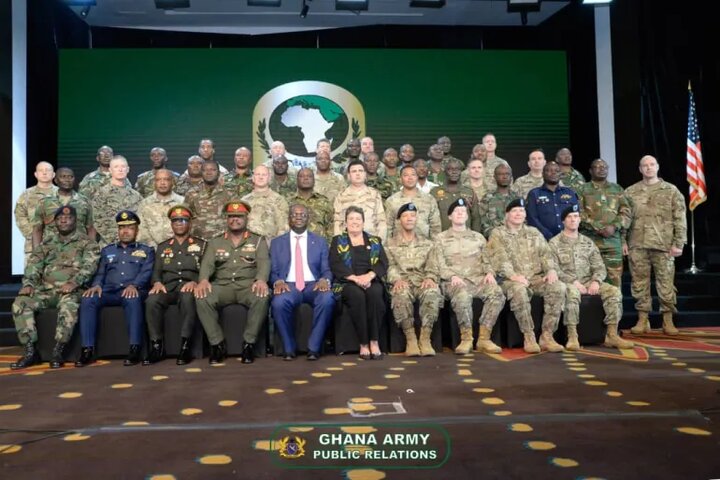 Holding a meeting of African Army Army Commanders in Ghana