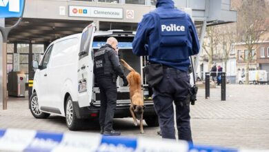 Shooting in Brussels with 2 wounds