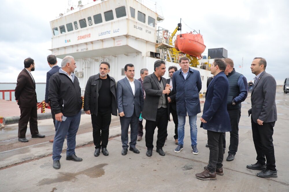 Russian Economic Delegation Visits Anzali Free Zone and Caspian Port /Anzali Free Zone , Caspian Port , Russia , Iran , Trade
