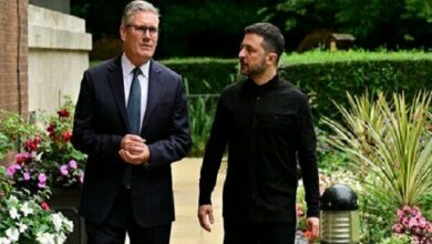 Zelensky Holds Talks with UK Prime Minister Ahead of Meeting with US President Trump /Ukraine , Zelensky , Keir Starmer , Donald Trump , Russia-Ukraine war