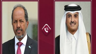 Qatar's Emir and Somali President Discuss Bilateral Relations and Reject Israel's Recognition of Somaliland /Qatar , Somalia , Israel , Somaliland , diplomatic relations
