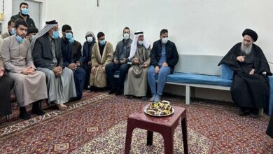 Ayatollah Sistani Resumes Public Meetings After Recovering from Flu /Ayatollah Sistani , Iraq , Shia , Religious Leader , Public Meeting