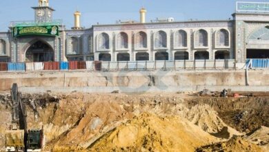 Karbela Desert Sands Unearthed at Imam Hussein Shrine During Excavation /Karbala , Imam Hussein Shrine , excavation , desert sands , religious site