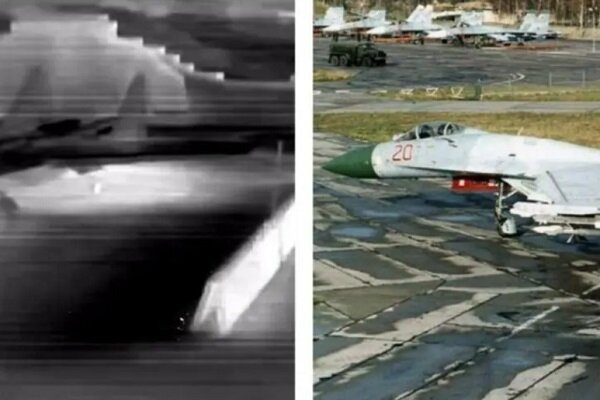 Ukraine Destroys Two Russian Su-27 Fighters in Attack on Belbek Airfield /Ukraine , Russia , Crimea , military conflict , drone attack