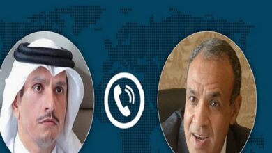 Qatar and Egypt Foreign Ministers Discuss Regional Developments in Phone Call /Qatar , Egypt , Gaza , Middle East diplomacy , Palestinian territories