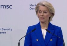 European Commission President Urges Bloc to Assume Defense Responsibility /European Commission , Ursula von der Leyen , Defense Autonomy , Munich Security Conference , European Defense