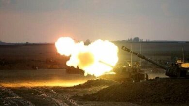 Israeli Artillery Strikes Southern Lebanon Causing Fires Amid Ceasefire Violations /Israel Lebanon conflict , Southern Lebanon , Ceasefire Violations , Zionist Regime Attacks , Hezbollah