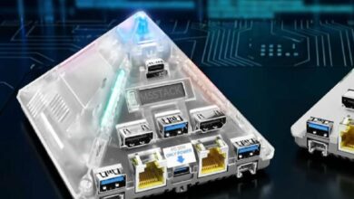China Unveils Pyramid-Shaped AI Computer /AI computer , M5Stack , China , artificial intelligence , technology