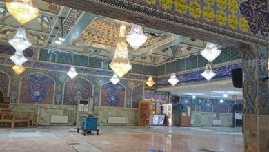 آتشسوزی حرم مطهر سلطان سید جلالالدین اشرف مهار شد+عکس