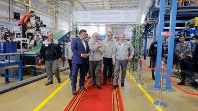 افتتاح خط پیشرفته تولید مکانیزه آمیزههای لاستیکی در آرسام پلاست راز