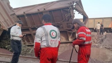 جزئیات حادثه واژگونی قطار باری در بندرعباس