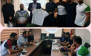 دیدار مدیرکل ورزش و جوانان لرستان با اعضای تیم ملی قایقرانی