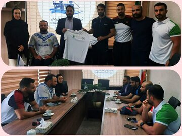 دیدار مدیرکل ورزش و جوانان لرستان با اعضای تیم ملی قایقرانی