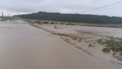 سیل در بیلهسوار| جاده ارتباطی ۵۰ روستا مسدود شده است + عکس و فیلم