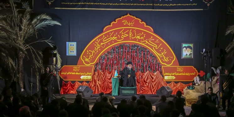 فیلم| روضه شب هفتم محرم در مسجد مقدس جمکران