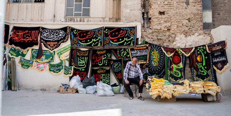 محرم آمد و همه جای کرمانشاه سیاهپوش شد