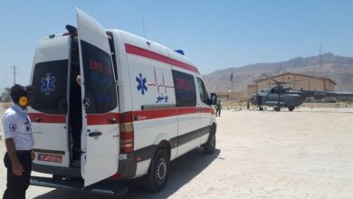 نجات ۲ کودک ۱ و ۳ ساله در حادثه سوختگی توسط تیم اورژانس هوایی بوشهر+ تصویر