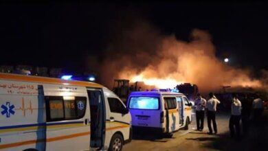 آتشسوزی در شهرک صنعتی بهاران ۹ مصدوم بر جای گذاشت