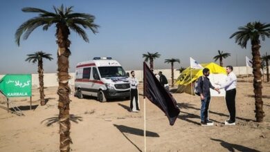 استقرار تیم فوریتهای پزشکی اردبیل در مرز مهران