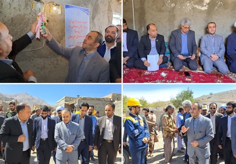افتتاح و کلنگزنی ۲۹ پروژه گازرسانی در شهرستان درمیان با حضور استاندار خراسان جنوبی