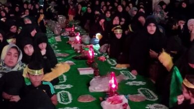 بزرگترین سفره حضرت رقیه(س) با حضور مهمانان کوچک در مصلی رشت + فیلم