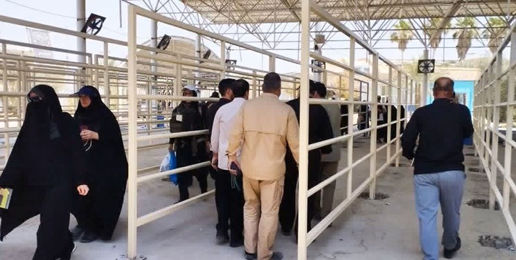 بیش از ۵۷ هزار زائر اربعین از مرز خسروی خارج شدهاند