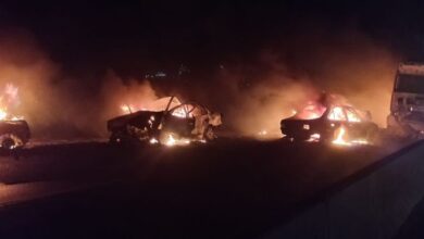 تصادف زنجیرهای در محور سربیشه _ بیرجند با ۴ فوتی