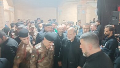 حضور وزیر کشور در مسیر پیادهروی نجف به کربلا