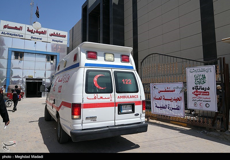 مصدومان سانحه واژگونی اتوبوس عراقی وارد مرز مهران شدند