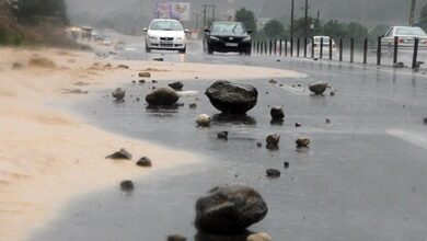 هشدار ریزش سنگ در جادههای کوهستانی مازندران