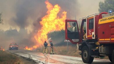 ۷ مصدوم در حادثه آتشسوزی مجمتع مسکونی در بلوار پاسارگاد شیراز