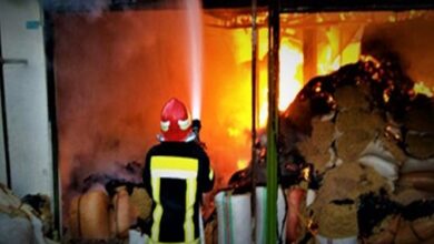 آتشسوزی شالیکوبی در پیر بازار با یک کشته و ۶ مصدوم