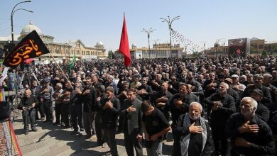 ابراز ارادت جاماندگان اربعین به سید و سالار شهیدان در دارالمومنین همدان + فیلم