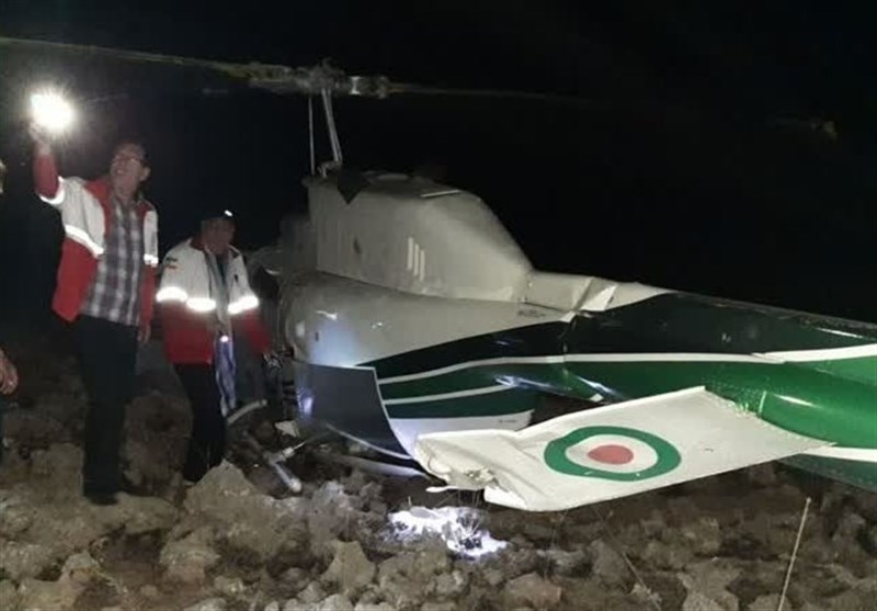 انتقال کامل مصدومان بالگرد سانحه دیده فراجا به مراکز درمانی کرمانشاه /سقوط بالگرد به دلیل نقص فنی بود+ تصویر