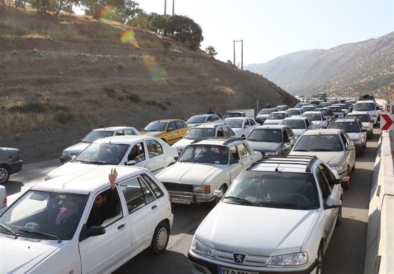 ترافیک سنگین در محور ایلام_ مهران