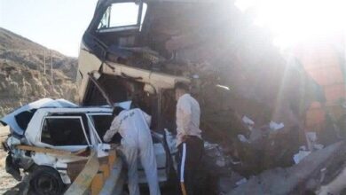 تصادف زنجیرهای مرگبار در محور سنندج ـ کامیاران