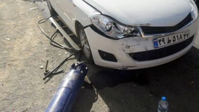 تصادف زنجیرهای ۹ خودرو در محور اراک ـ قم؛ ۱۵ نفر مصدوم شدند