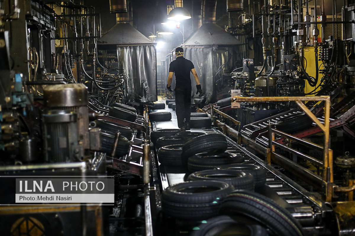 تولید لاستیک ۱۴ درصد کاهش یافت