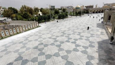 تکمیل پروژه سنگفرش و بهسازی نور مسیر حرم مطهر رضوی