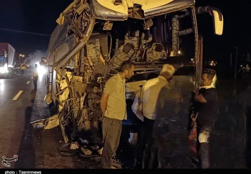 حادثه برای اتوبوس تهران ـ مهران در شهرستان بهار