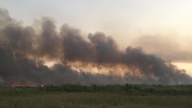 دود آتشسوزی تالاب هورالعظیم همچنان خوزستانیها را میآزارد