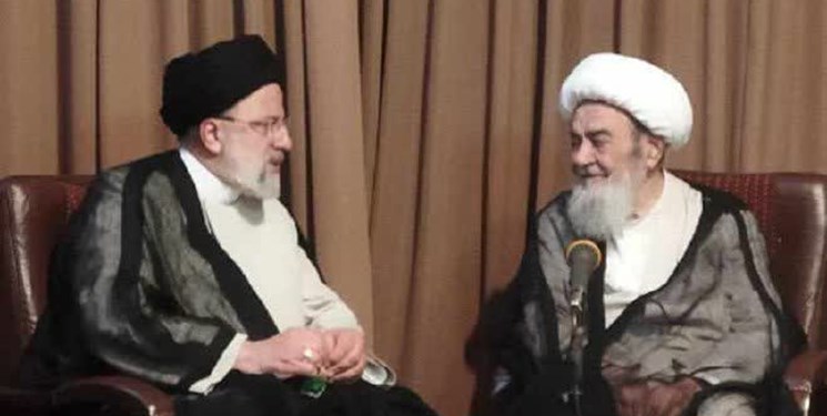 دیدار رئیسجمهور با آیتالله مظاهری